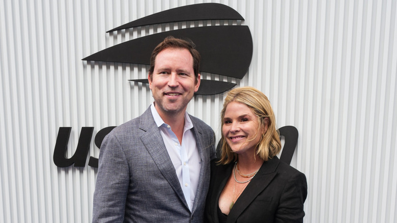 Henry Chase Hager and Jenna Bush Hager attend the US Open Tennis Championship at the USTA Billie Jean King National Tennis Center on September 05, 2025 in New York City.