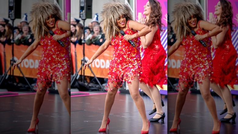 Sheinelle Jones as Tina Turner on the "Today" show