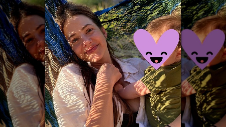 A photo of Julie Gonzalo and her daughter in May 2024