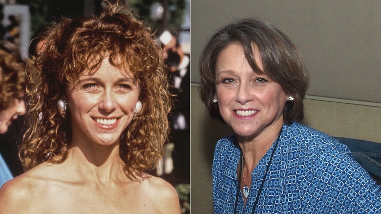 Michele Greene photographed in 1990 (L) & Michele Greene photographed in 2019 (R)