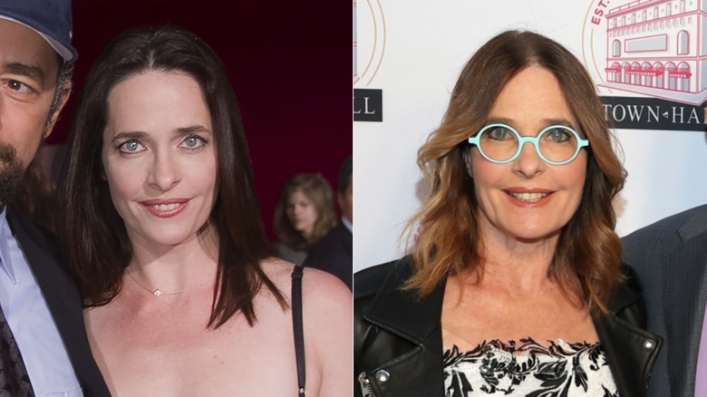 Sheila Kelley photographed in 2001 (L) & Sheila Kelley photographed in 2025 (R)