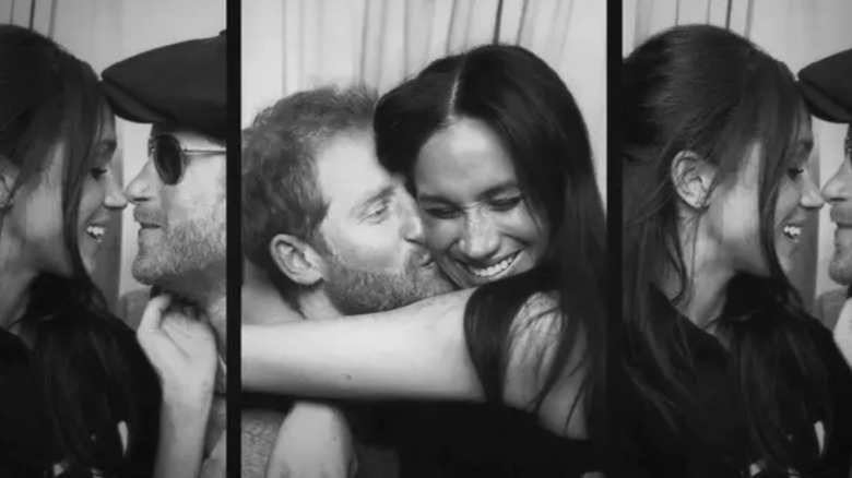 Affectionate photo booth-style photos of Prince Harry and Meghan Markle
