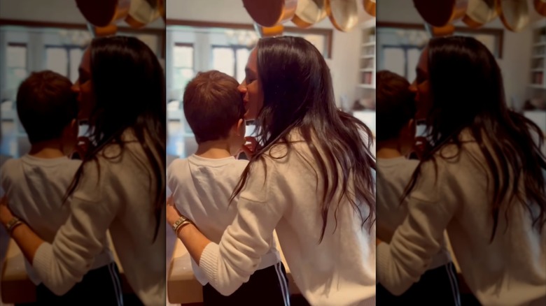 Meghan Markle kissing son Archie