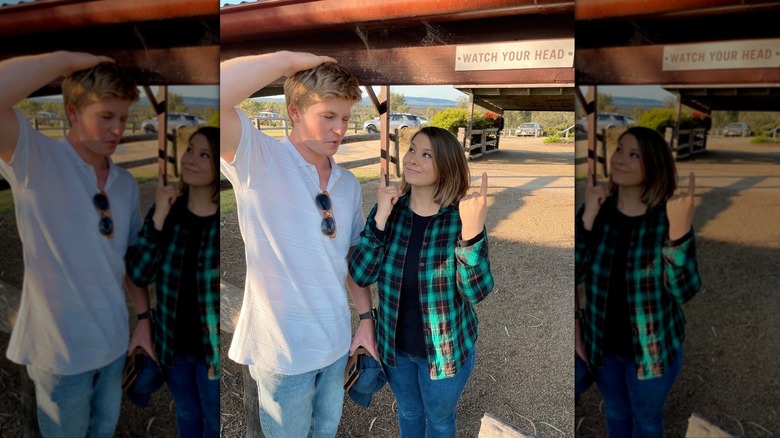 Bindi Irwin warns Robert Irwin not to bump his head
