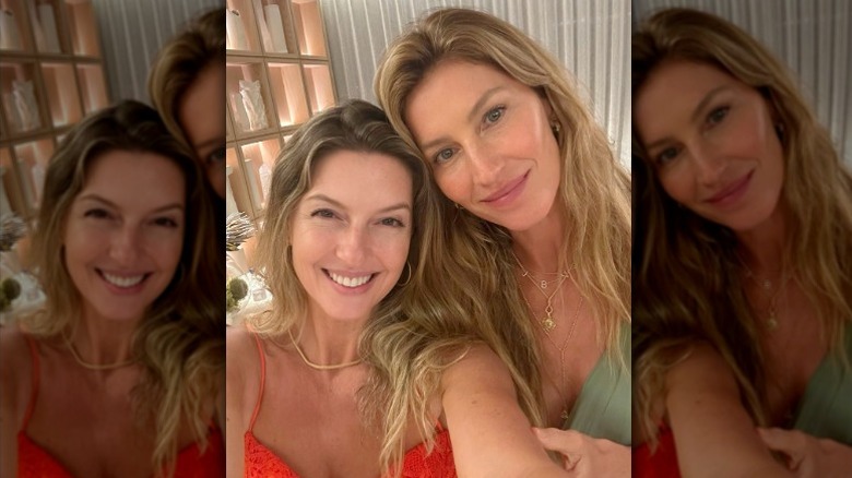 Pati and Gisele Bündchen pose for a selfie