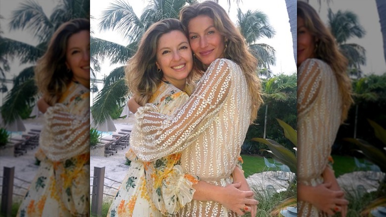 Pati and Gisele Bündchen embrace