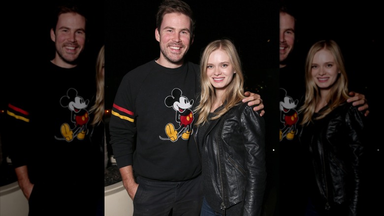 Zach Cregger puts his arm around Sara Paxton in cute photo