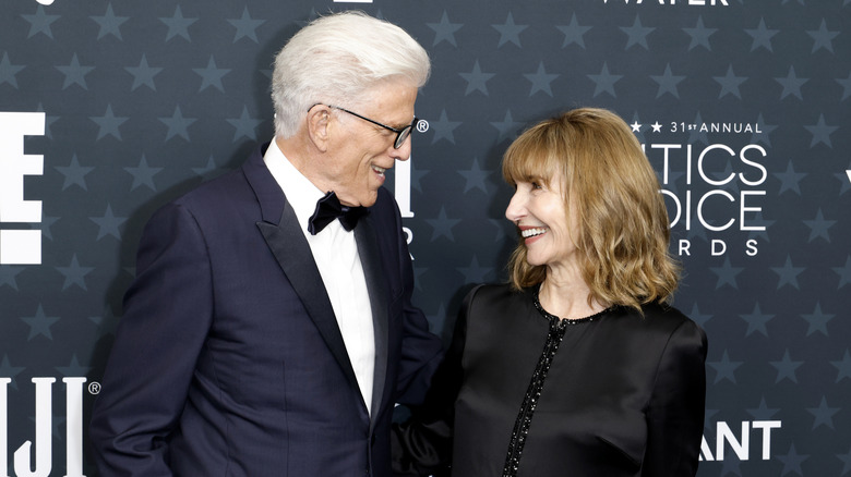 Ted Danson and Mary Steenburgen attend the 31st Annual Critics Choice Awards at Barker Hangar on January 04, 2026 in Santa Monica
