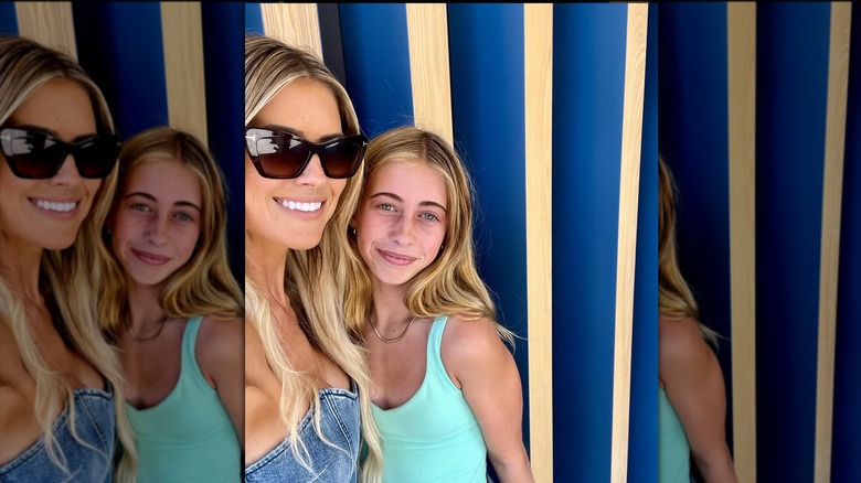 Christina Haack and daughter Taylor smiling together