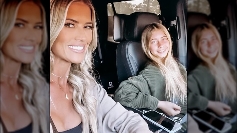 Christina Haack and Taylor in a car together