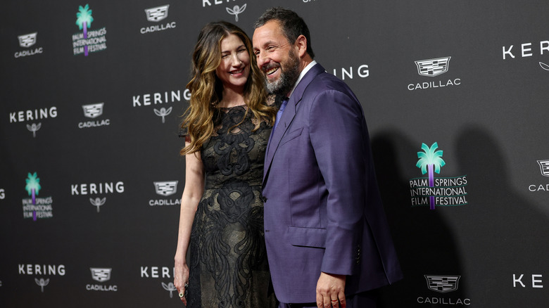Jackie Sandler smiles at Adam Sandler