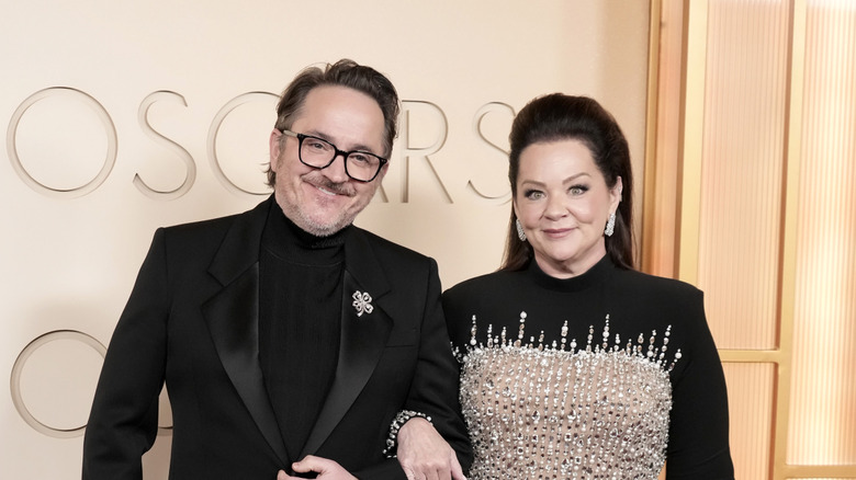 Ben Falcone and Melissa McCarthy at the 2026 Oscars