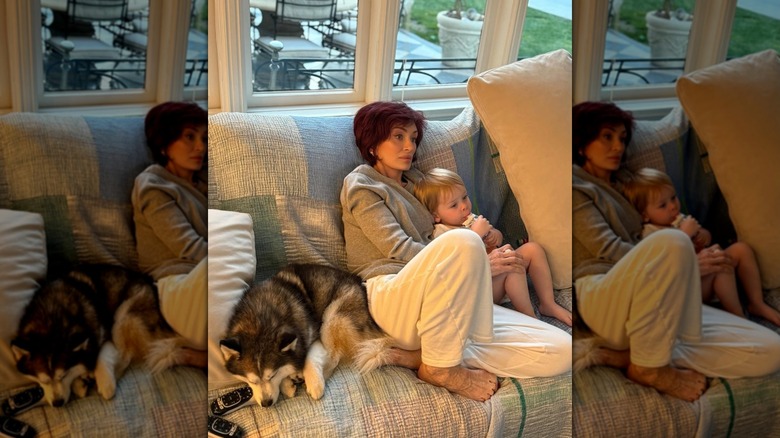 Sharon Osbourne and her grandson Sidney