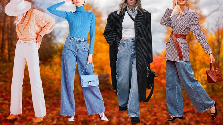 women with cutout denim jeans