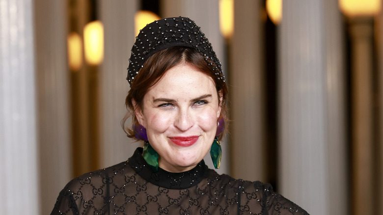 Tallulah Willis smiles at an event