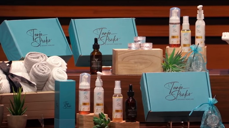 Tania Speaks Organic Skincare display