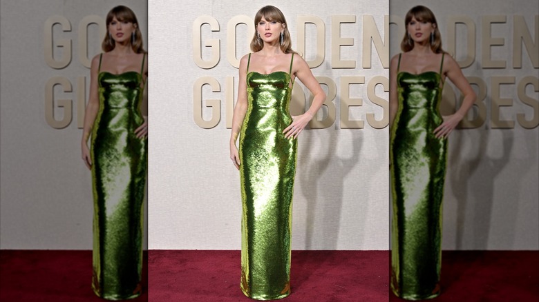 Taylor Swift at the 81st annual Golden Globe Awards in Beverly Hills in January 2024
