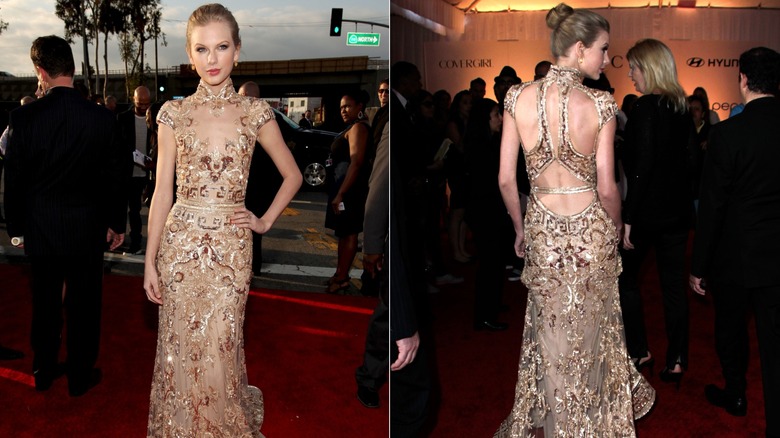 Taylor Swift at the 54th annual Grammy Awards in Los Angeles in February 2012