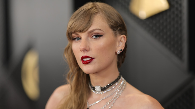 Taylor Swift white gown 2024 Grammys