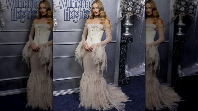 Margot Robbie promoting "Wuthering Heights" in 2026.
