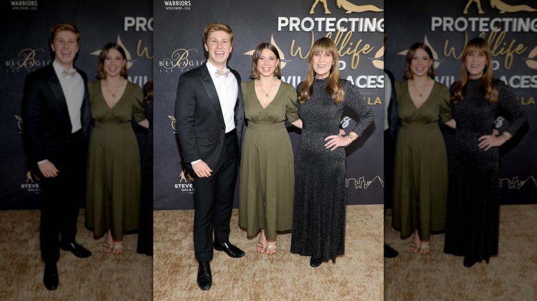 Terri Irwin at the Steve Irwin Gala with her kids