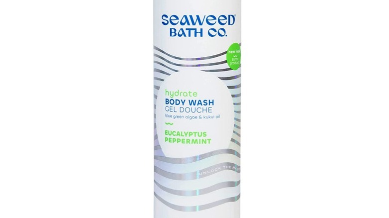 White bottle of body wash