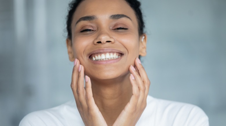Black woman smiling