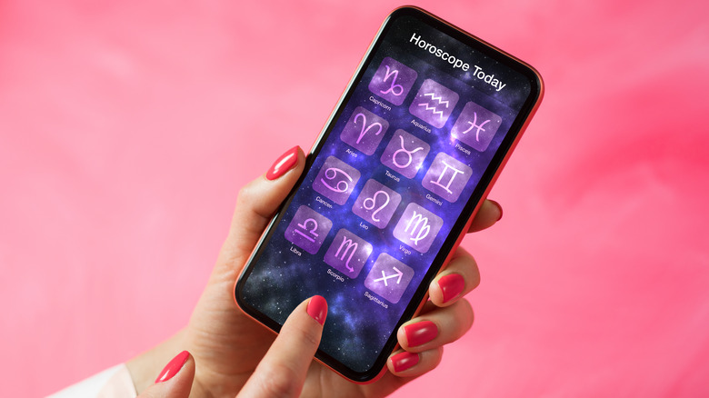 Astrology app on phone