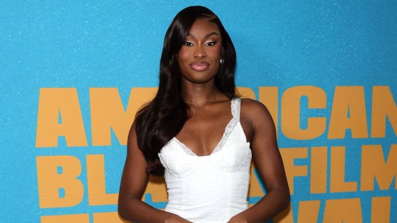 Coco Jones at Peacock's Strung: From Script to Screen panel during the 2026 American Black Film Festival in Miami Beach in May 2026