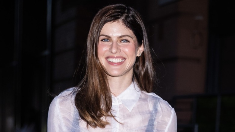 Alexandra Daddario attends Montblanc 100 Years of Leather Goods celebration in New York City in September 2026