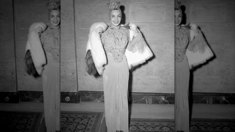 Carmen Miranda at the 13th annual Academy Awards in February 1941
