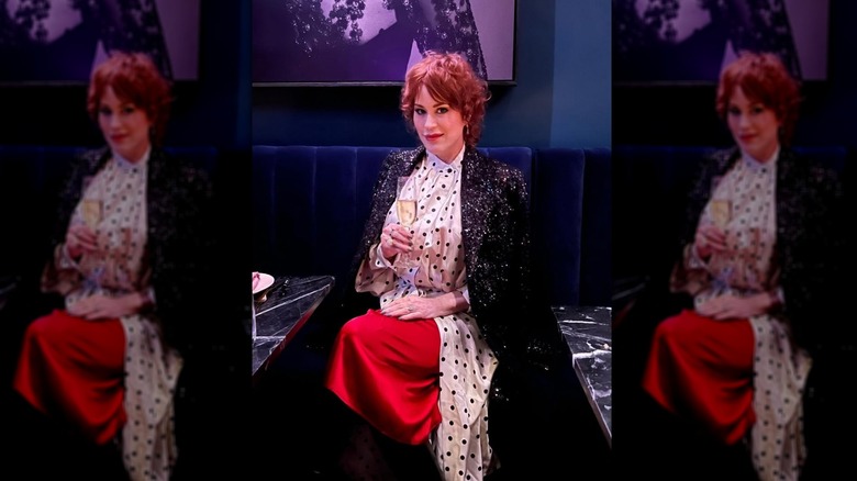 Molly Ringwald out to dinner on February 2013