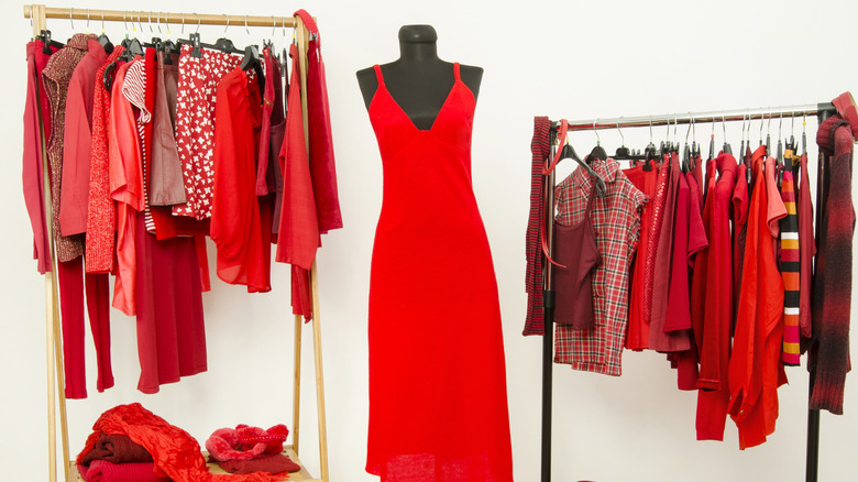 Red wardrobe 