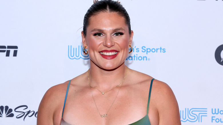 Ilona Maher with slicked-back bun 