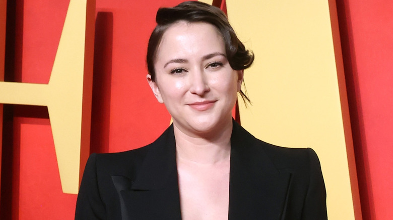 Zelda Williams posing in a black outfit
