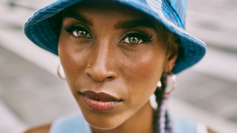 woman with green eyes