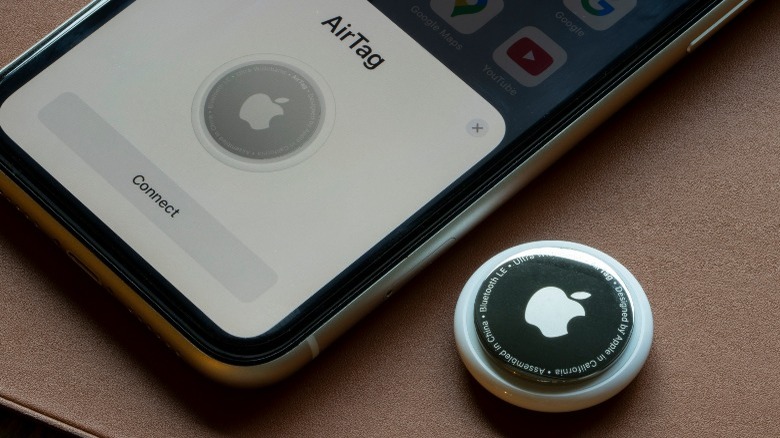 iPhone and AirTag