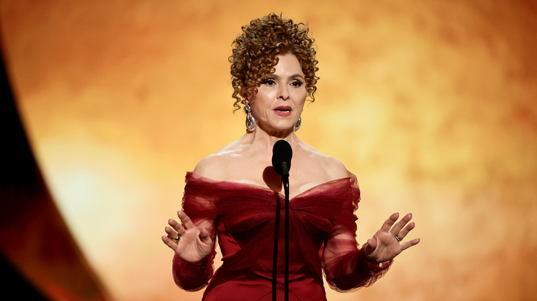Bernadette Peters attends the 2026 Tony Awards with a curly updo