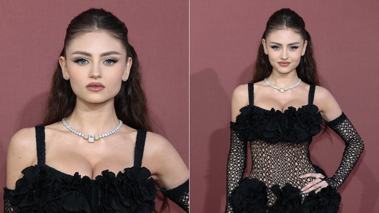 Leni Klum attends the amfAR Canne Gala on May 23, 2024 in France