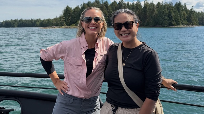 Dylan Dreyer and friend posing for a photo on their Alaskan Cruise (2026)