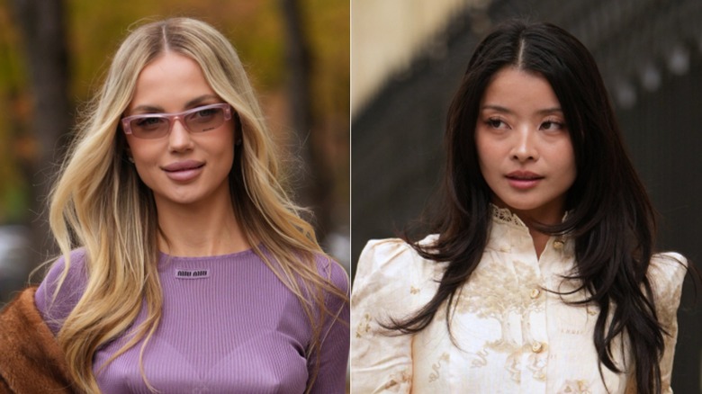 Women with soft bombshell blowouts