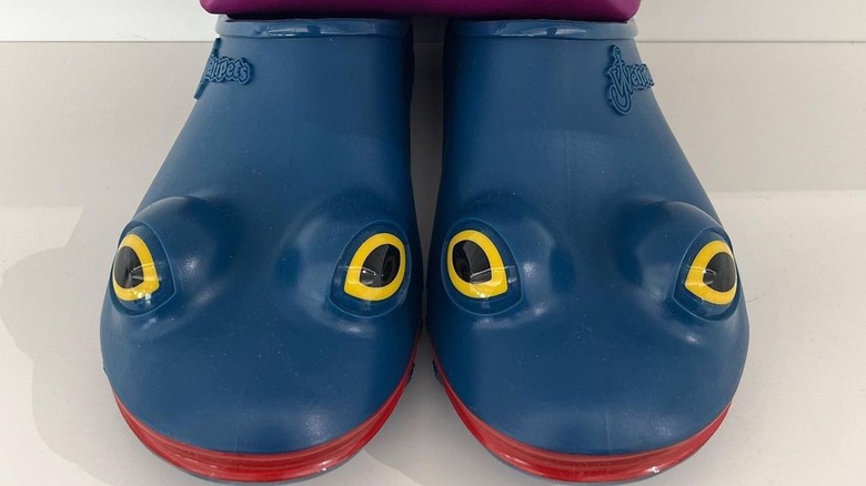 JW Anderson blue frog shoes 