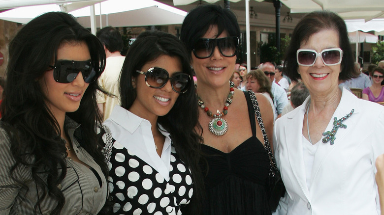 Kim Kardashian, Kourtney Kardashian, Kris Jenner, and MJ Shannon