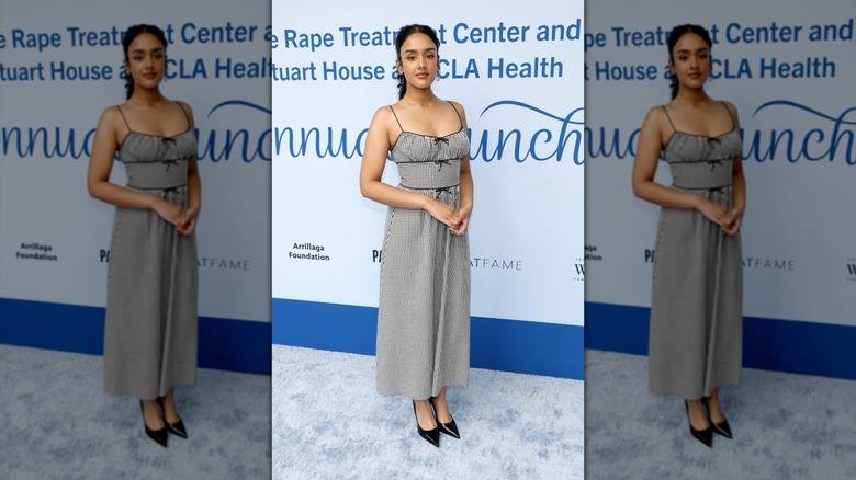 Shabana Azeez posing at an event