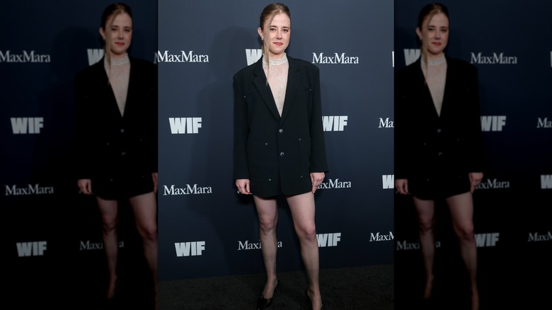 Taylor Dearden posing on the red carpet