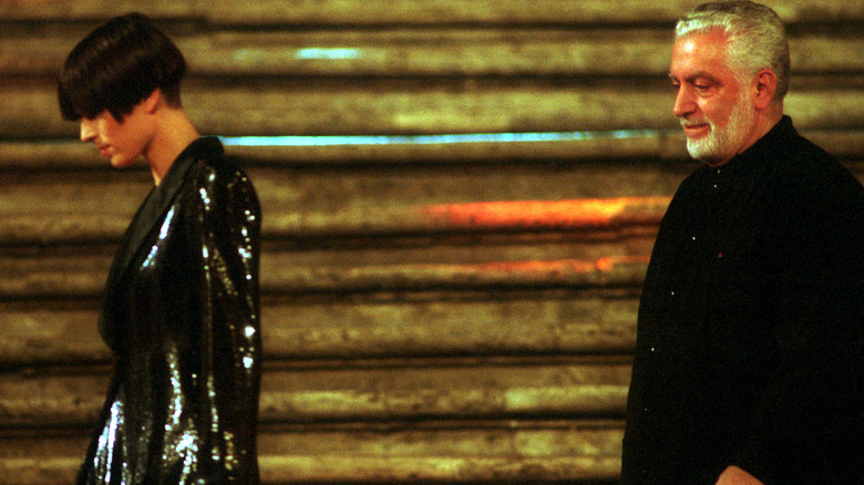 Paco Rabanne at a 1996 fashion show