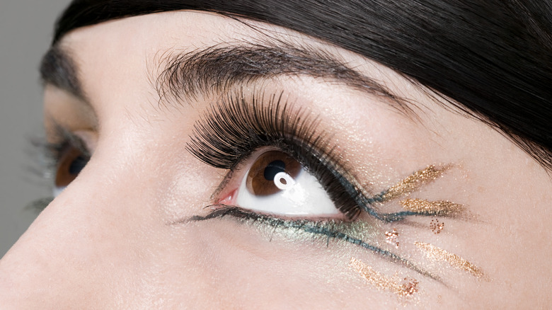 close-up of editorial eyeliner