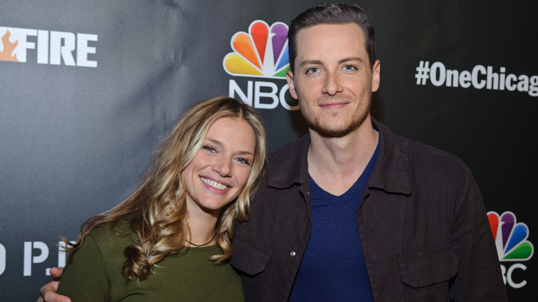 Tracy Spiridakos and Jesse Lee Soffer in 2018