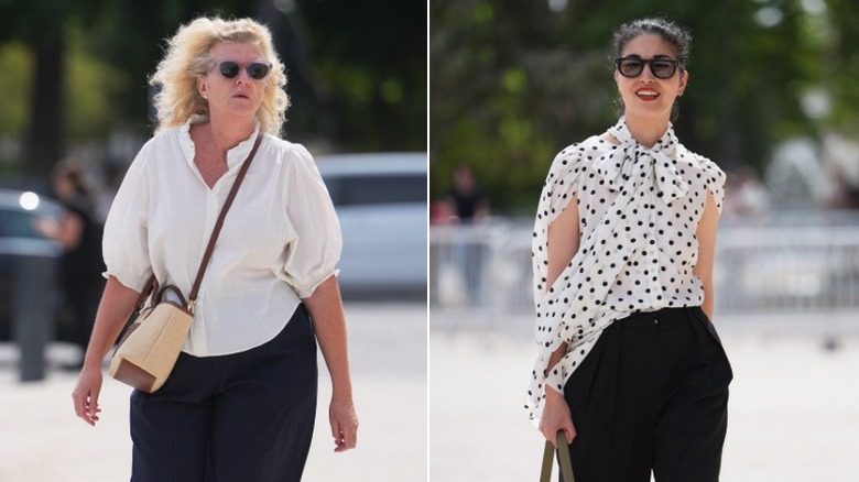 Two women in Paris showing ways of wearing tops in 2026
