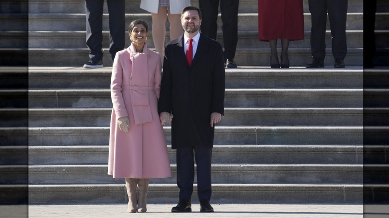 Usha Vance and JD Vance at the inauguration